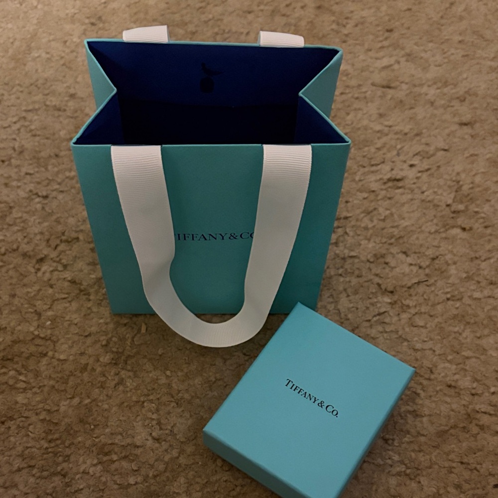Tiffany & Co. Turquoise Bag and Box Set